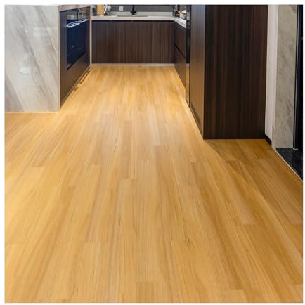 Revêtement de sol en vinyle - Revêtement de sol lino avec effet bois de chêne classique, autocollant, 2 mm, 18 pièces, étanche, pour cuisine, salon, salle de bain (2,51 m², chêne classique)