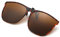 YAMEIZE Polarisierte Clip-On-Sonnenbrille - für Damen Herren Clip On Sonnenbrille zum Aufklappen UV400-Schutz Flip up Brille Fahren Reisen Angeln