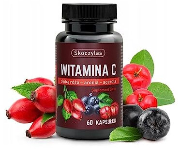 Skoczylas - Vitamin C - Rosehip - Aronia - Acerola - 1 capsule twice daily - 60 capsules - for women - for men - dietary supplement