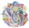 Lipfer Scrapbook Sticker 60pcs Washi Feather Dreamcatcher Sticker Selbstkleber Dekorative Aufkleber Für Album Notebook Journal Card