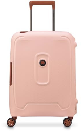 DELSEY PARIS - MONCEY - Valise Cabine Rigide Slim Matière Recyclée et Recyclable - 55x40x20 cm - 36 litres - S - Rose