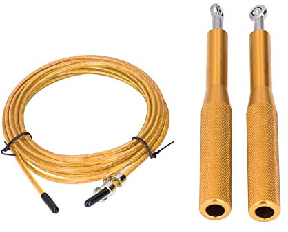 Corde d'exercice, Corde à Sauter Simple et Abordable Largement Applicable pour la Maison pour la Salle de Sport en Plein Air (Or tyran en alliage d'aluminium)
