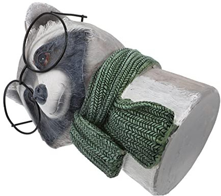 Garneck Pot De Fleurs en Résine Panda Roux – Pot De Jardinage pour – Contenant Unique pour Plantes Et Décoration Intérieure