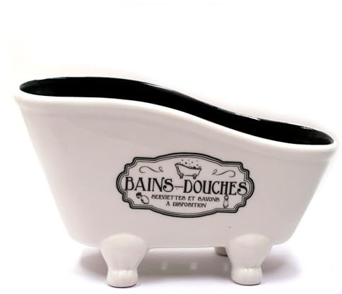Porte Savon en Forme de Baignoire 20 cm Déco de Salle de Bain
