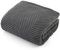 BEDSURE Waschbar Hundedecke Grosse Hunde - 100x80 cm Hundedecke Sofa aus Coral Fleece, Hundedecke Flauschig und Weich, Katzendecke für Katzen, Haustier Decke für Unterwegs, Bed, Sofa, Dunkelgrau