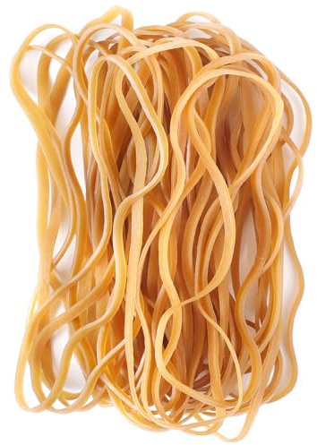 Elastic Bands 50PCS Heavy Duty Large Thick rubber bands160x4mm Natural Strong Money Elastic Bands Wide Rubber Band Stationary Stretchable Bands for Home School Office Workshop