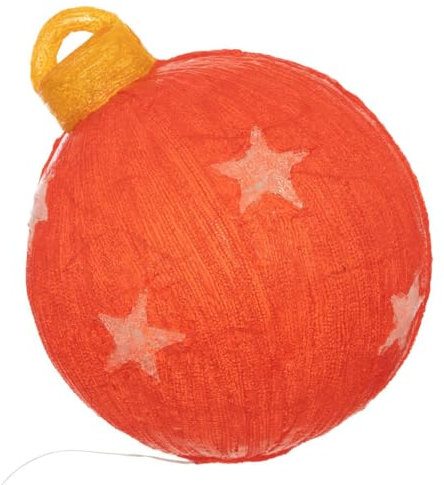 Feeric Lights et Christmas - Forme Acrylique Boule de noël Lumineuse Solaire 60 LED h.38cm