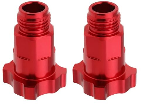 EMSea 2Pcs M16x1.5mm External Thread Red Aluminum Alloy Spray Gun Connector Compatible with DeVilBiss Compatible with GTI Pro-Lite Compatible with DV1