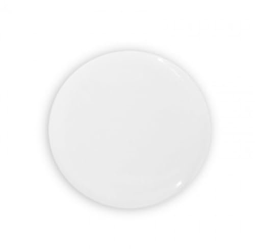 Pack de 12 Imanes Cerámicos Redondos para sublimación, de 7 cm, Color Blanco