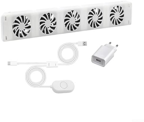 ZYWUOY 5-Lüfter-Lüfter Heizkörper, Smartes Heizgebläse für Heizungen, für Smart Radiator Booster Erweiterungsset Ventilator Fan(Mono-Set)