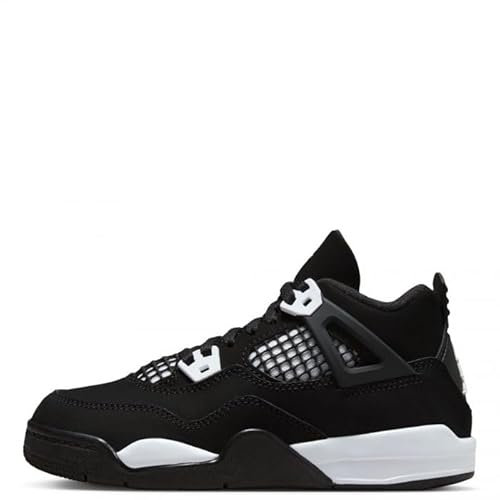 Jordan Little Kid's 4 Retro 'White Thunder' (FV4537 001), nero/bianco-nero., 2.5 Little Kid