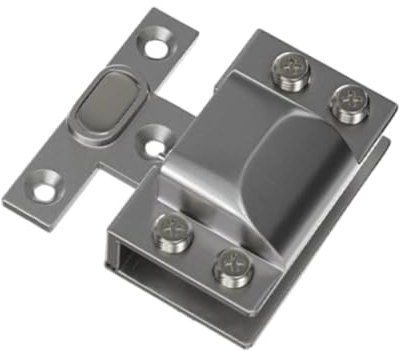 Colcolo Serratura per porta scorrevole a spinta, serratura a scatto per pavimento, accessori per bagno senza chiave, serratura per cancello, serratura per