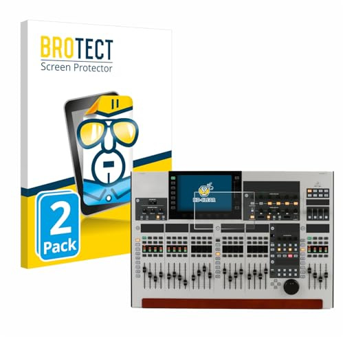 BROTECT Schutzfolie für Behringer Wing | 2 Stück Transparenter Displayschutz Made in Germany Klare Displayschutz-Folie Clear Einfache Montage Case-Friendly