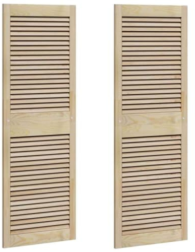 Hommdiy Schranktüren Sonstiges 2 pcs Braun 140.5 x 49.5 x 2.1 cm