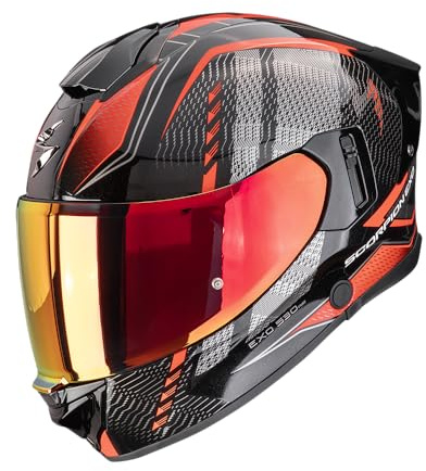 SCORPION EXO-530 AIR THERAS Black Metallic-Red XXL