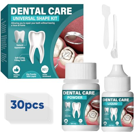 Temporaneo per Riparazione Estetica dei Denti - Materiale Modellabile Fai-da-Te per Uso Domestico - Soluzione Cosmetica Provvisoria per Piccole Imperfezioni Dentali