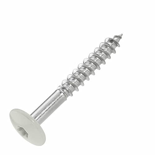 SCREW REBEL Fassadenschrauben 4,8x38 TX20 - RAL 7038, Achatgrau - 100 Stück Edelstahl A2 Trespo