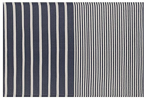 Outdoor Teppich dunkelblau 120x180 cm Bodenschutzmatte Kunststoffmatte Haldia