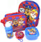 Paw Patrol Ensemble-Cadeau Sac À Dos + Portefeuille + Sac Isotherme + Bidon + Boîte À Déjeuner - Licence Officielle - Backpack + Coin Purse + Lunch Bag + Sports Bottle + Sandwich Box - Gift Bundle
