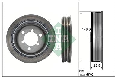 INA PULEGGIA ALBERO A GOMITI CITROEN C3 1.1 02> 544014510