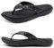 KuaiLu Nero Infradito Donna Comode Infradito da Spiaggia Sandali Ortopedici con Supporto per Arco Eleganti Sandali in Pelle per l'estate Taglia 40EU
