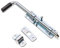 WDB Torriegel 220mm - Bolzenriegel mit Gummigriff - Gartentor Riegel - Schieberiegel - Schlossriegel - Türriegel - Torschieber - Türschieber - Torschlossriegel (220mm)