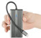 5 in 1 USB C Hub HDMI 4K USB C Adapter, Aluminiumgehäuse USB-C Dongle, 4K HDMI Ausgang, USB3.0 Anschluss, PD 60W Ladegerät, kompatibel für MacBook, Steam Deck und den meisten Typ-C Geräten
