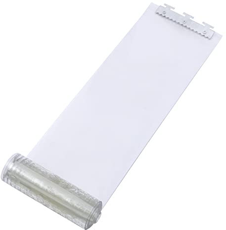 TaNeHaKi Transparent PVC StreifenvorhäNge,Lamellenvorhang Stallvorhang Windschutz Set,Hallen Vorhang Mit 7 TüRvorhang Und Halterung