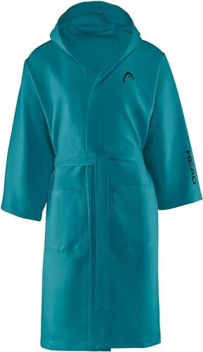 SWEET HOME Head Active Capuche et Poches, Microfibre léger à séchage Rapide – Peignoir Femme et Homme Doux, Absorbant et Peu encombrant, Taille XXL, Octane Blue, Unisex