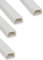 Jandei - Pack x4 Canaleta para Cables PVC Superficie Blanca 1m 16x25mm con Adhesivo