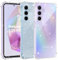 Yohii Coque pour Samsung Galaxy A35 5G Paillettes, 2 Pièces Protection Écran en Verre Trempé, Ultra Mince Transparent Glitter Housse, Anti Rayures Housse, Antichoc Silicone TPU Bumper