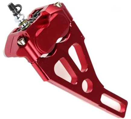 YSRWTBBA Motorrad änderung elektrische Motorrad Vier kolben bremssättel pumpe RPM 220 Kompatibel mit RSZ Schildkröte König kleine Strahlung(Color:Red)