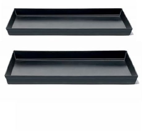COSE DA CASA Set 2 Teglie rettangolari Professionale in Ferro Blu cm 60x20H2 Cottura Uniforme FORNO Croccante Senza Rivestimenti Chimici Spessore 0.8mm ristorante pizzeria panifici pasticcerie