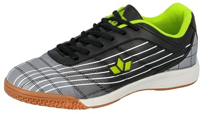Lico Jungen Rockfield Hallenturnschuhe, Schwarz Grau Lemon, 36 EU