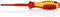 KNIPEX Schraubendreher (Slim) PlusMinus Phillips isolierender Mehrkomponenten-Griff, VDE-geprüft brüniert 212 mm, 98 24 02 SLS