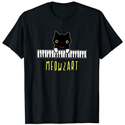 Meowzart Klavier Flügel Piano Keyboard Musik T-Shirt
