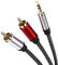 Nanxudyj 3.5mm to 2RCA Audio Cable 10M,Nylon-Braided 3.5mm AUX to 2 RCA Audio Cable for Stereo Receiver Speaker Smartphone Tablet HDTV MP3 Player & More Stereo Cable Audiophiles Headphone RCA Cable