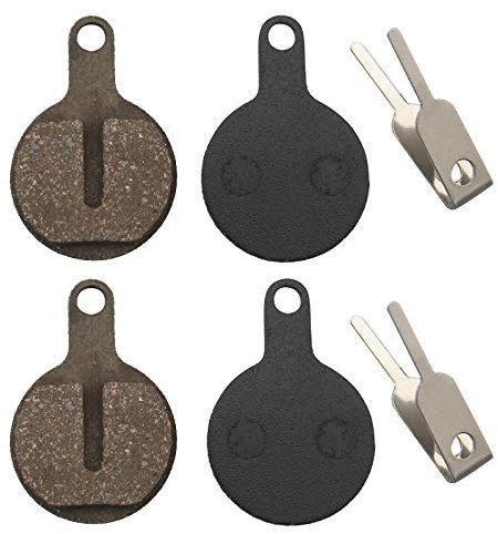 Create idea Scheibenbremsbeläge aus Kunstharz, halbmetallisch, mit Federn und Sicherungsclips, kompatibel mit Tektro Novela Lyra L10 11 IOX, 2 Paar