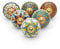 Craft Trade Knobs for Cabinets and Drawers Assorted Mandala Vintage Ceramic Colorful Kitchen Furniture Pull Handles Cabinets Cupboard for Wardrobe Home Décor - Pack of 6