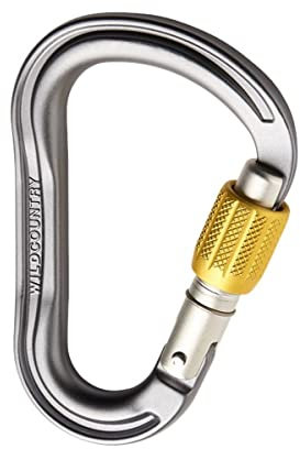 Wild Country Xenon HMS Grau - Gewichtsoptimierter robuster Karabiner, Größe One Size - Farbe Grey - Yellow