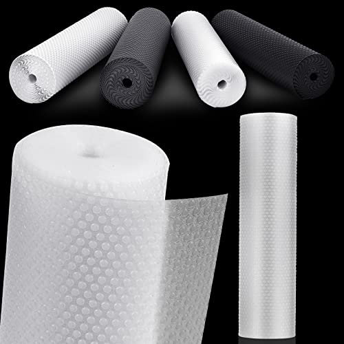 MooiFun Drawer Liners, Waterproof Shelf Liner, Anti-Slip Non-Adhesive BPA Free Kitchen Cupboard Cabinet Liner Refridge Fridge Mats Sink Protector Strong Durable for Home Office (Clear/60cm×600cm)