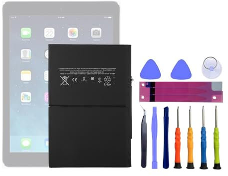 HIGHAKKU Ersatzakku Batterie A1484 kompatibel mit Netbook Pad Tablet iPad 5, Air, Mini Air, A1474, A1475, A1893, A1954, iPad7 2019 7th/8th A2270 A2197 A2200 A2198 with Tools