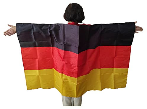 Stormflag Deutschland Flagge Cape, 3x5 ft/150x90cm Cape, für Weltcup Fußball 2022, Sportveranstaltungen, Flaggen Dekoration
