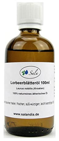 Sala Lorbeerblätteröl Aroma ätherisches Öl naturrein (100 ml Glasflasche)