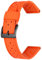 Kai Tian Hochwertiges Armband 20mm Dauerhaft Gummi Silikon Uhrenarmband für Männer und Frauen Orange+Schwarze Schnalle