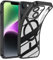 TUUTPU Cover Magnetica per iPhone 14, Custodia Comaptibile con Magsafe Trasparente Antiurto Protezione Copertura della fotocamera Non ingiallente Sottile Silicone Telefono Clear Case, Nero