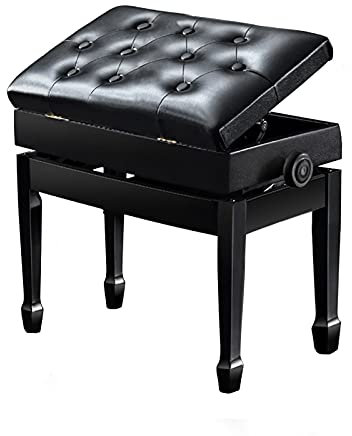 GGZONE Piano Stool Adjustable Piano Bench Wooden Piano Stool with Storage Compartment Perfect for Kids,Adult Instrumental Performance and Practice beautiful scenery