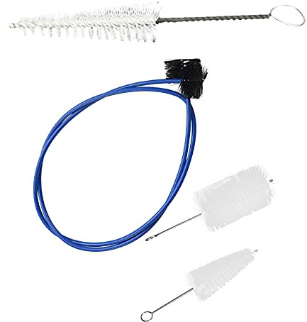 CRAKES 2Pcs Mundstück Reinigungsbürste für Posaune Trompete Waldhorn mit 3Pcs Trompete Wartung Reinigung Pflege Kit