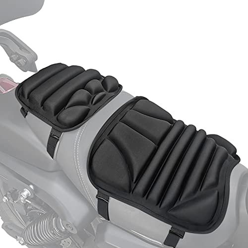 Nupaque Motorrad Sitzkissen | 2 Motorrad Gel Sitzkissen | Motorrad Sitzkissen Pad Mesh Schutzsitz für Motorrad/Roller