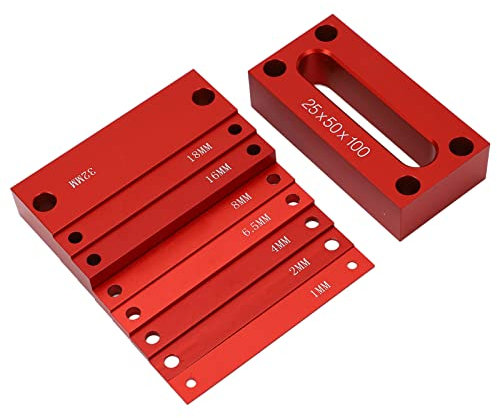 9PCS Aluminum Alloy Height Gauge Blocks Quick Accurate Setup Bars for Milling Machine Table Saw